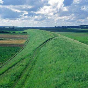 Wał przeciwpowodziowy na Żuławach Wiślanych